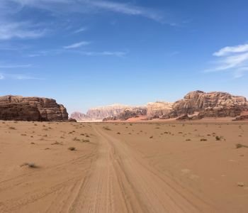 Wadi Rum desert trail
