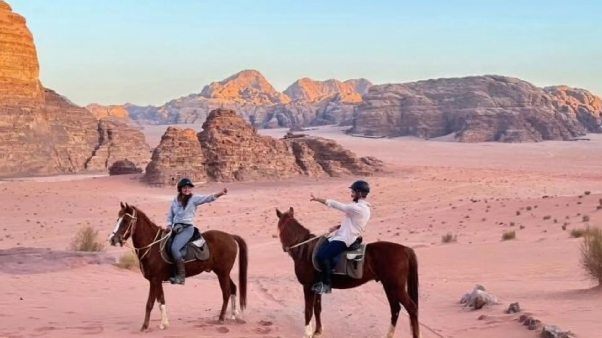 Horse riding in the Wadi Rum desert