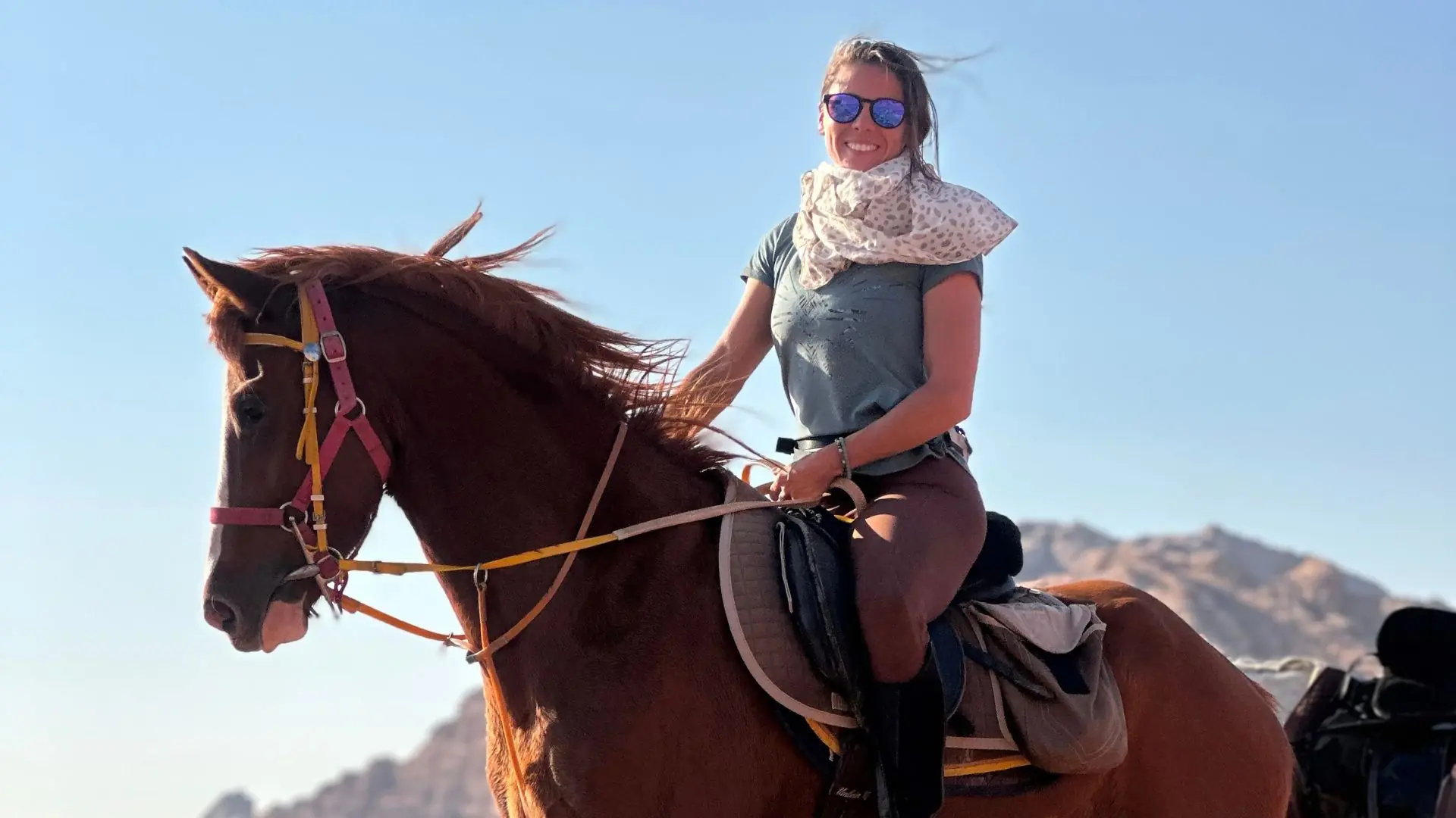 Three hour horse ride through the Wadi Rum desert